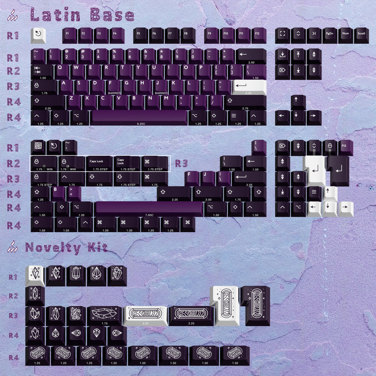 PBTfans Purpurite R2 – KBDfans® Mechanical Keyboards Store
