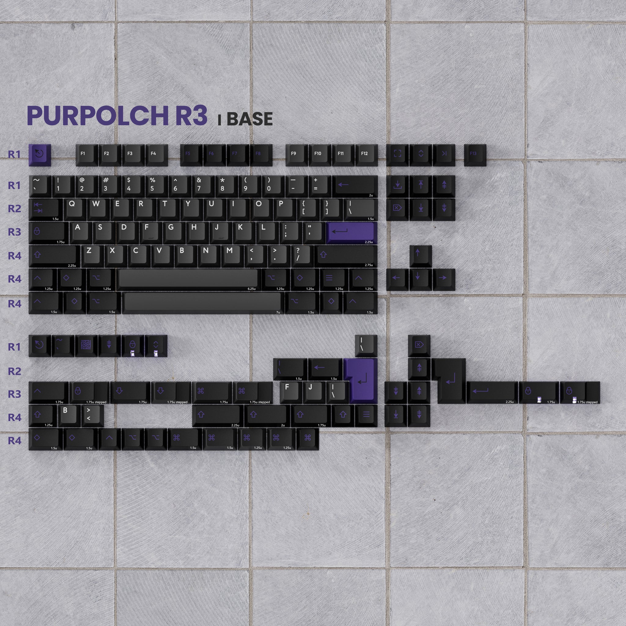 【新品】PBTfans Purpolch R3 キーキャップ Base kit PBTfans Purpolch R3 – KBDfans® Mechanical Keyboards Store